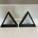 Pair of Black Triangle Floating Shelves