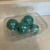 Set of 5 Teal Ormaments