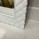 Pair of White Framed Mirrors