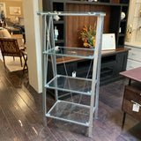 Glass & Metal Bookcase