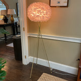 Pink Feather Floor Lamp