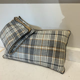 Plaid Custom Lumbar Pillow & Square Pillow Sham