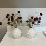 Pairs of Two's Company Vases w/Flowers