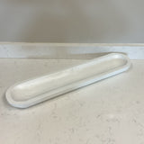 Long White Decorative Bowl