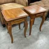Pair of Ethan Allen Legacy Collection Maple End Tables