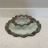 Annie Glass Tray & Bowl Set