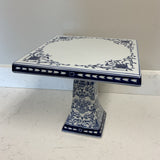 Bombay Blue and White Cake Stand