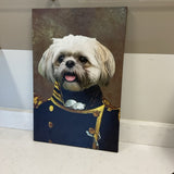 Crown & Paw Dog Canvas