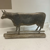 Metal Bull on Stand