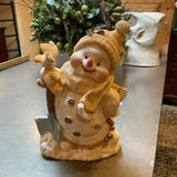 Large Yellow Snowman