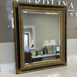 Gold and Black Ornate Mirror