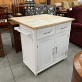 White Kitchen Island