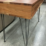 Wood Desk with Metal Legs