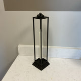 Tall Black Square Candle Holder