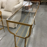 Gold Glass Console