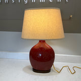 Red Scroll Lamp