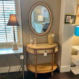 Demilune with Oval Mirror