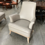 Global Views Leather Jackie Chair