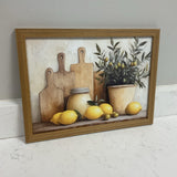 Lemons and Olive Tree Art
