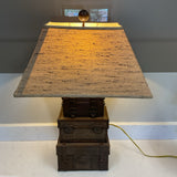 Stacked Trunk Lamp (as is)
