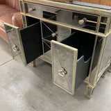Pair of Bassett Borghese Mirrored Nightstands