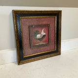 Framed Rooster Art