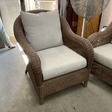 Set of 3 Outdoor Wicker Sofa & Chairs