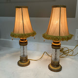 Pair of Gold Shade Lamps