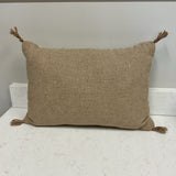 Tweed Pillow w/Tassels