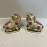 Pair of Staffordshire Bunnies