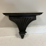 Wood Corbel Black Wall Shelf