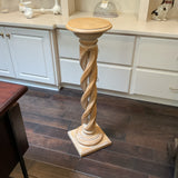 Barley Twist Wood Plant Stand