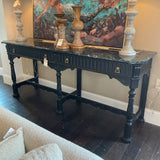 Painted Console with Green Stone Top