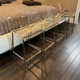 Set of 4 Acrylic Barstools