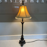 Brown Lamp w/ Beaded Shade