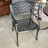 Outdoor Metal Table with 2 Chairs