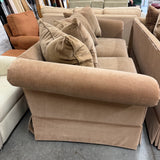 Custom Velvet Sofa As Is