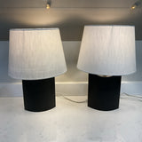 Pair of Black  Lamps As Is
