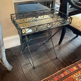 Southern Living Iron & Glass Folding Table