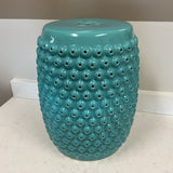 Castorena Blue Ceramic Garden Stool