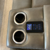 Haverty's Aviator Electric Reclining Sectional w/Adjustable Lumbar & Headrest