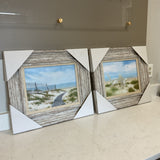 Pair of Framed Beach Pictures