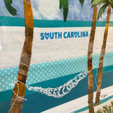 Custom South Carolina Beach Fabric Art (R)