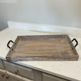 Wood Tray W/ Handles (AS IS)