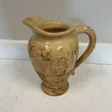 Glazed Tan Pitcher Vase