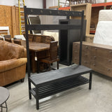 Black Hall Tree Bench