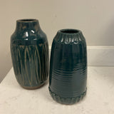 Set of 2 Green Vases