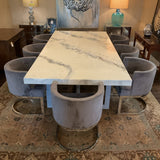 Epoxy Table and 8 Chairs