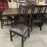 A America Table with 1 leaf and 6 Chairs