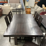A America Table with 1 leaf and 6 Chairs